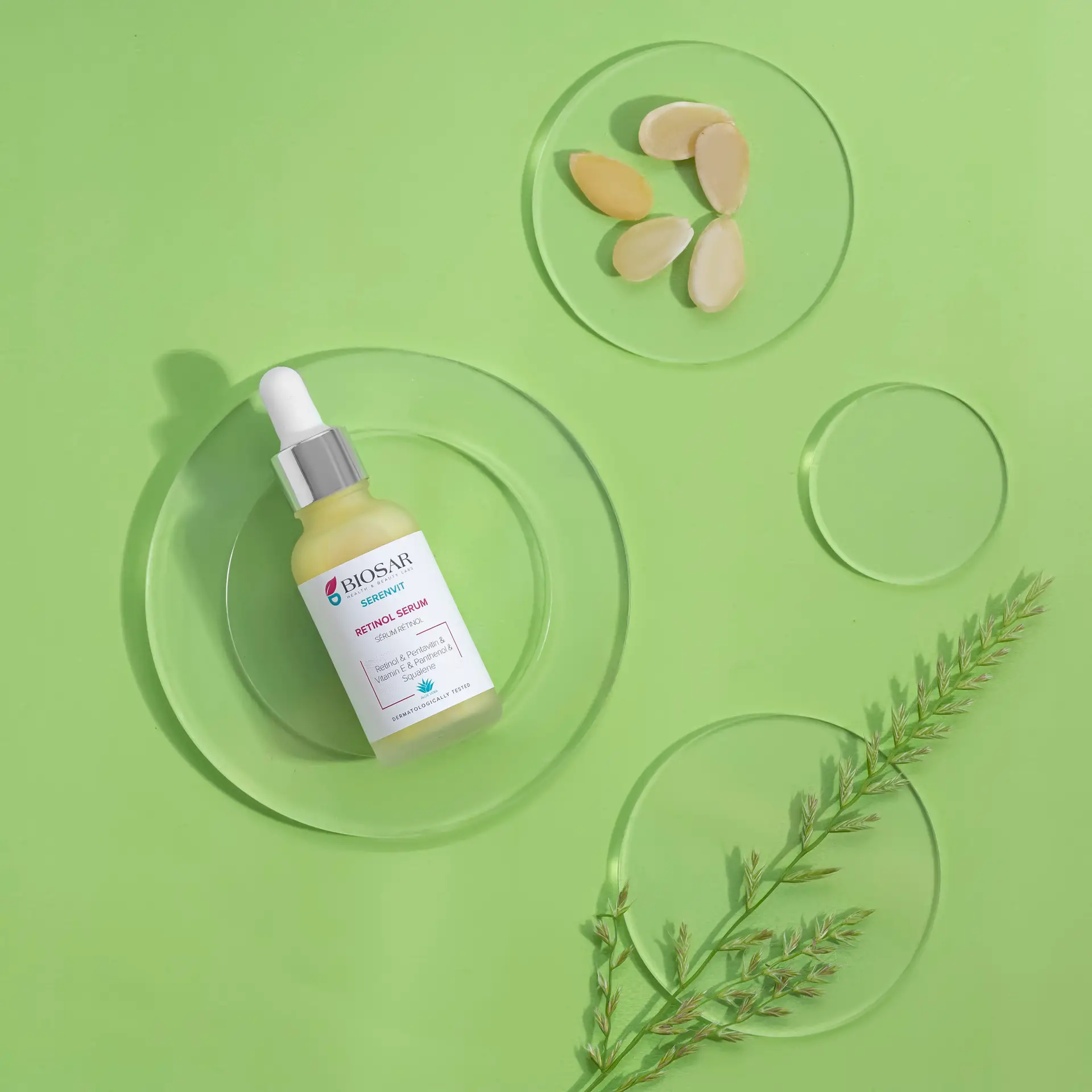 Skincare products — serums, creams, gels